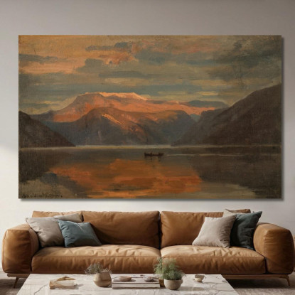 Da Balestrand 2 Amaldus Nielsen ani50 quadro stampato su tela