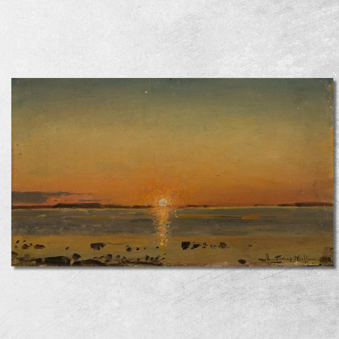 Da Eidem Aafjord Amaldus Nielsen ani57 quadro stampato su tela