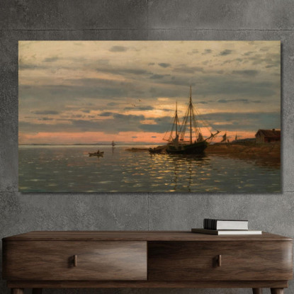 Dal Fiordo Amaldus Nielsen ani59 quadro stampato su tela