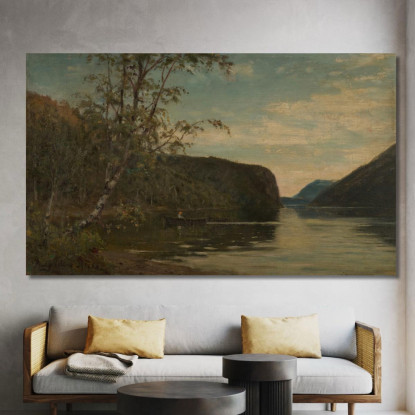 Dal Lago Di Hornindal Nordfjord Amaldus Nielsen ani72 quadro stampato su tela