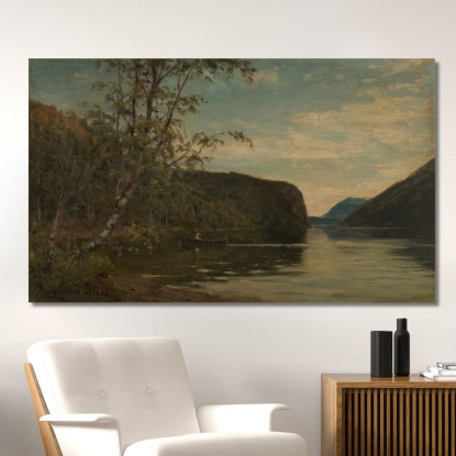 Dal Lago Di Hornindal Nordfjord Amaldus Nielsen ani72 quadro stampato su tela