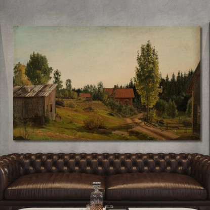 Da Oklungen Porsgrund Amaldus Nielsen ani89 quadro stampato su tela