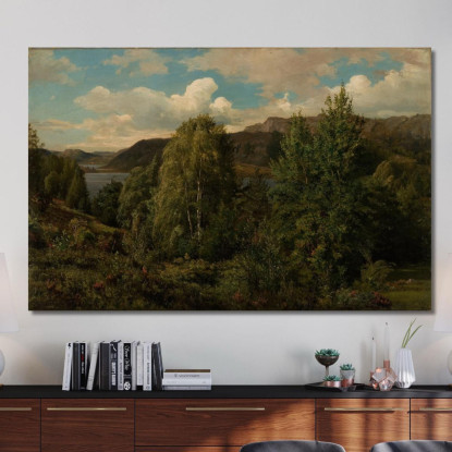 Dal Fiordo Di Skogsfjord Mandal Amaldus Nielsen ani93 quadro stampato su tela