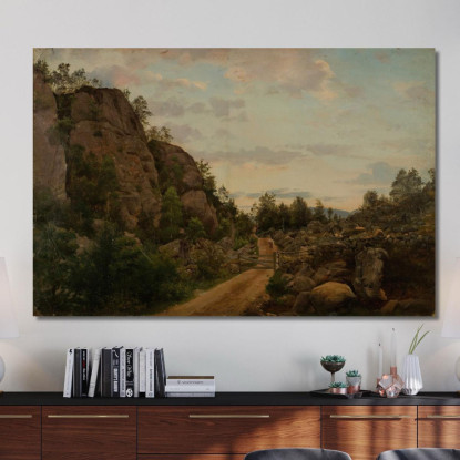 Froislandsveien Mandal Amaldus Nielsen ani113 quadro stampato su tela