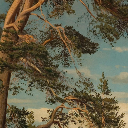 Vecchio Pino In Cima A Setesdal Amaldus Nielsen ani117 quadro stampato su tela