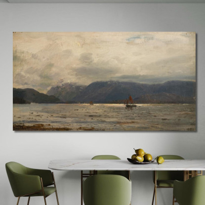 Tempo Piovoso Ølve Amaldus Nielsen ani128 quadro stampato su tela