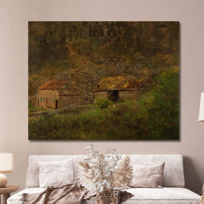 Holtet Mandal Amaldus Nielsen ani131 quadro stampato su tela