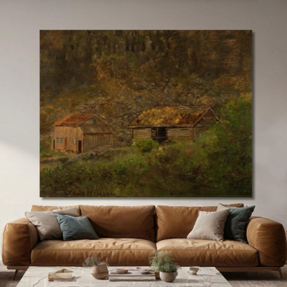 Holtet Mandal Amaldus Nielsen ani131 quadro stampato su tela