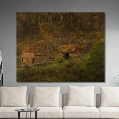 Holtet Mandal Amaldus Nielsen ani131 quadro stampato su tela