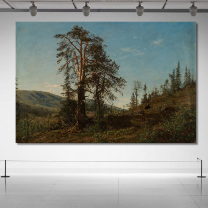 A Vingerasheia Telemark Amaldus Nielsen ani143 quadro stampato su tela