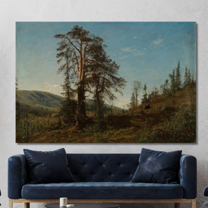 A Vingerasheia Telemark Amaldus Nielsen ani143 quadro stampato su tela