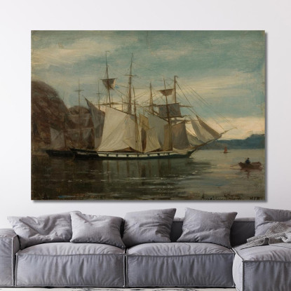 Kleven Mandal Amaldus Nielsen ani153 quadro stampato su tela