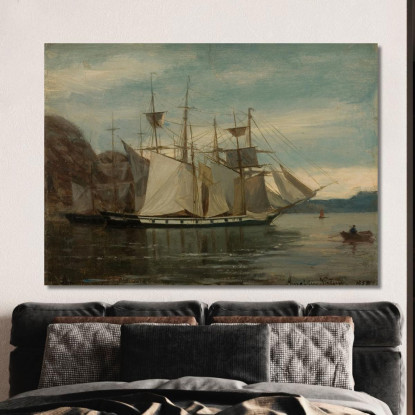 Kleven Mandal Amaldus Nielsen ani153 quadro stampato su tela