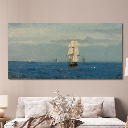 Atmosfera Mattutina Oceano Atlantico Amaldus Nielsen ani163 quadro stampato su tela