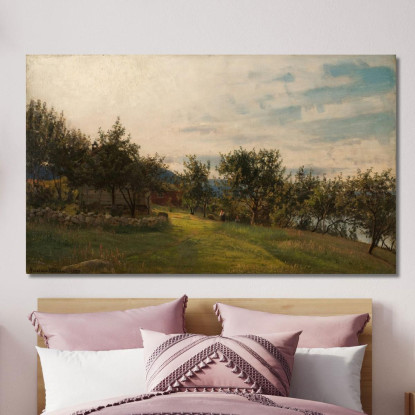 Nosthaug Kvinnherred 2 Amaldus Nielsen ani170 quadro stampato su tela