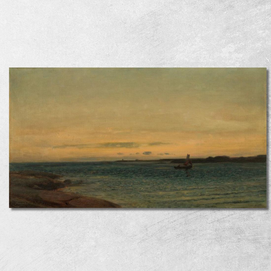 Ultimo Lavoro Amaldus Nielsen ani189 quadro stampato su tela
