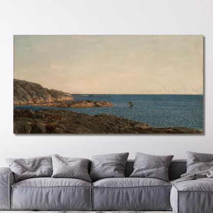 Arcipelago Gamle Hellesund Amaldus Nielsen ani192 quadro stampato su tela