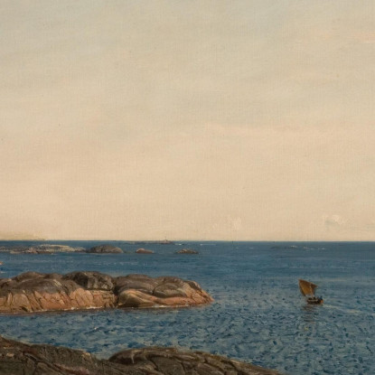 Arcipelago Gamle Hellesund Amaldus Nielsen ani192 quadro stampato su tela