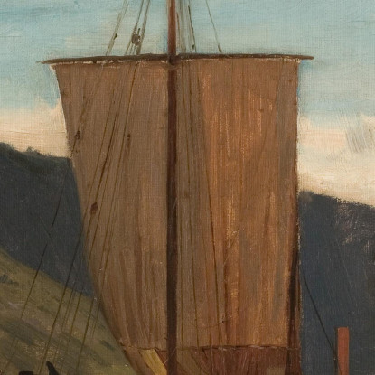 Sognejakt Amaldus Nielsen ani198 quadro stampato su tela