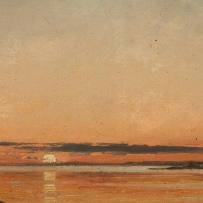 Tramonto A Fredrikstad Amaldus Nielsen ani202 quadro stampato su tela