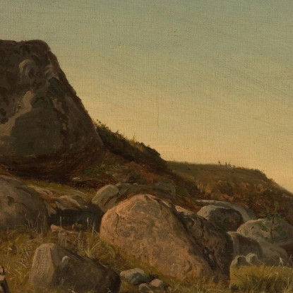 Paesaggio Meridionale Amaldus Nielsen ani225 quadro stampato su tela