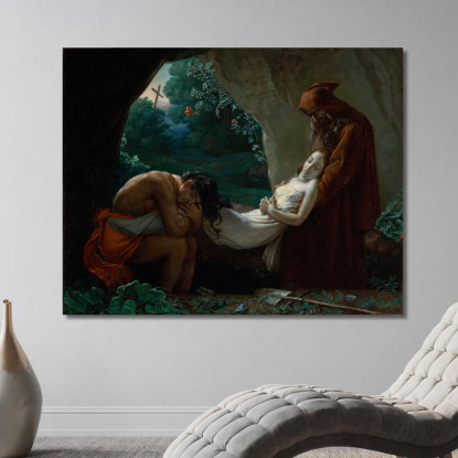 Sepoltura Di Atala Anne Louis Girodet-Trioson alg2 quadro stampato su tela