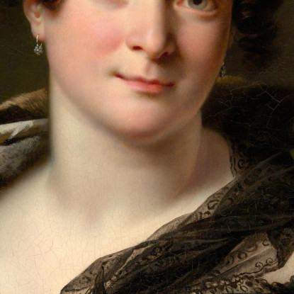 Madame Jacques-Louis-Étienne Reizet Colette-Désirée-Thérèse Godefroy (1782–1850) Anne Louis Girodet-Trioson alg5 quadro stampat