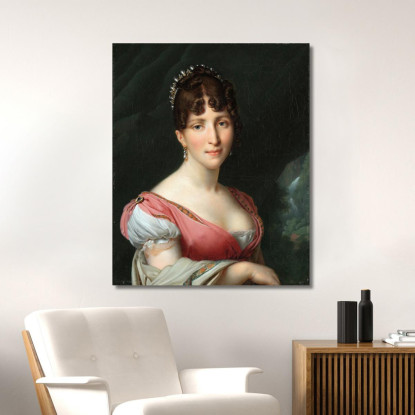 Ritratto Di Ortensia Di Beauharnais Regina D'Olanda Anne Louis Girodet-Trioson alg6 quadro stampato su tela