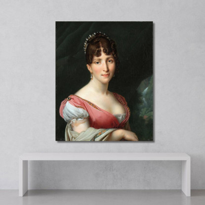 Ritratto Di Ortensia Di Beauharnais Regina D'Olanda Anne Louis Girodet-Trioson alg6 quadro stampato su tela