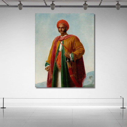 Studio Per 'Ritratto Di Un Indiano' Anne Louis Girodet-Trioson alg10 quadro stampato su tela