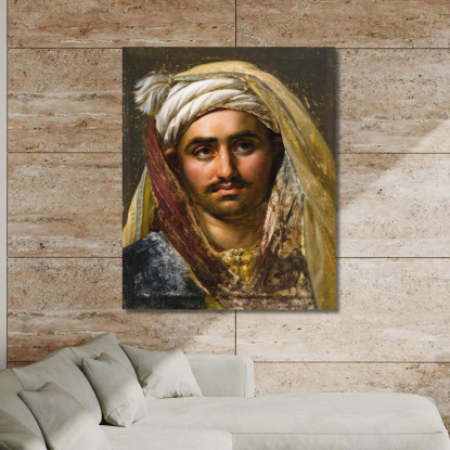 Testa Di Un Giovane Turco Anne Louis Girodet-Trioson alg12 quadro stampato su tela