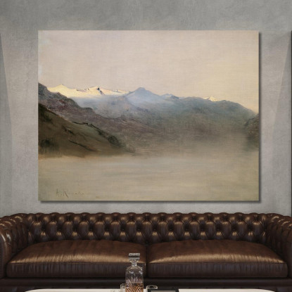 La Valle Di Gastein Nella Nebbia Anton Romako arm15 quadro stampato su tela