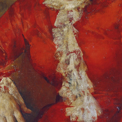 Donna In Abito Scarlatto Con Giornale E Ficus / Donna In Abito Rosso Con Giornale Anton Romako arm28 quadro stampato su tela