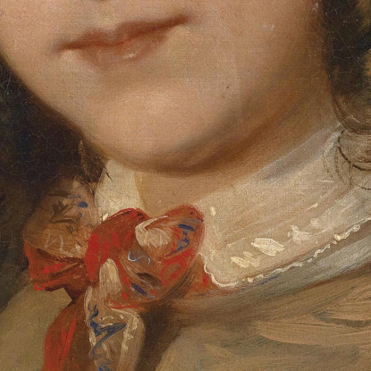 Ritratto Di Melanie Deinhardstein Bambina Anton Romako arm35 quadro stampato su tela