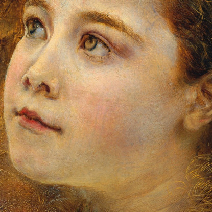 Ragazza Con Collare Di Spighe Anton Romako arm41 quadro stampato su tela