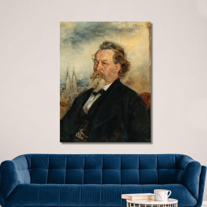 Ritratto Di Wilhelm Bucher Anton Romako arm47 quadro stampato su tela