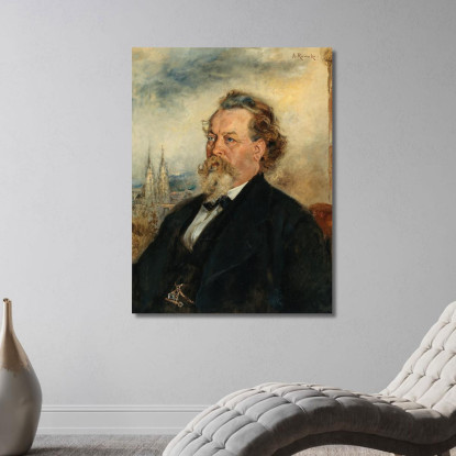 Ritratto Di Wilhelm Bucher Anton Romako arm47 quadro stampato su tela