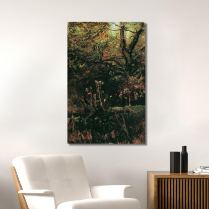 Radura Nel Bosco Con Cardi Anton Romako arm59 quadro stampato su tela