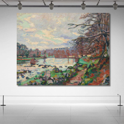 Diga Di Genetin Crozant Armand Guillaumin agl3 quadro stampato su tela