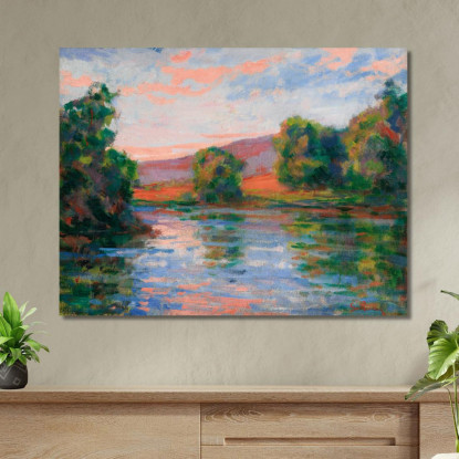 Riva Dell'Acqua Armand Guillaumin agl4 quadro stampato su tela