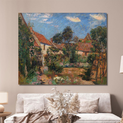 Giardino A Janville-Sur-Juine Armand Guillaumin agl21 quadro stampato su tela
