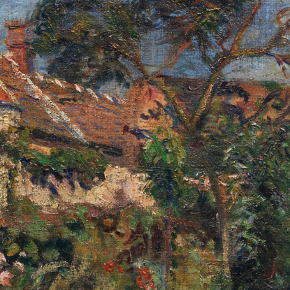 Giardino A Janville-Sur-Juine Armand Guillaumin agl21 quadro stampato su tela