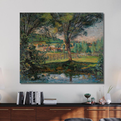 Lo Stagno Dei Salici Île-De-France Armand Guillaumin agl24 quadro stampato su tela