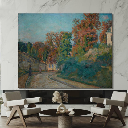 La Passeggiata Una Strada Nell'Île-De-France Armand Guillaumin agl26 quadro stampato su tela