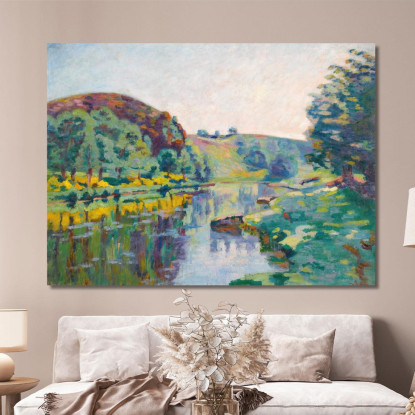 La Roccia Dell'Eco Armand Guillaumin agl29 quadro stampato su tela