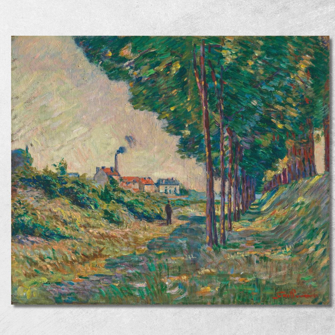 Il Sentiero Di Alaggio A Charenton Île-De-France Armand Guillaumin agl32 quadro stampato su tela