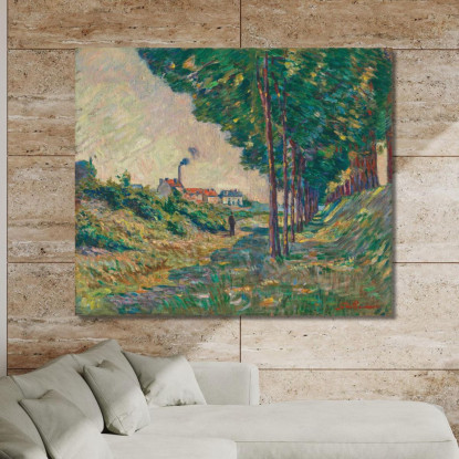 Il Sentiero Di Alaggio A Charenton Île-De-France Armand Guillaumin agl32 quadro stampato su tela
