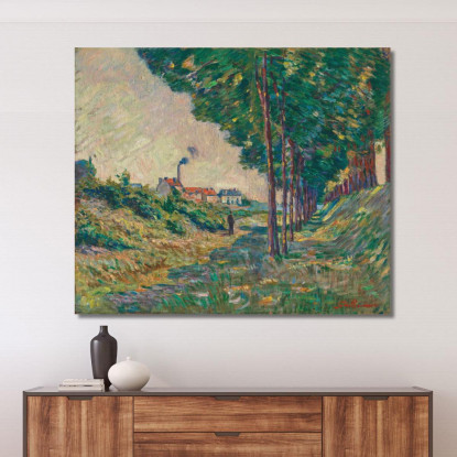 Il Sentiero Di Alaggio A Charenton Île-De-France Armand Guillaumin agl32 quadro stampato su tela