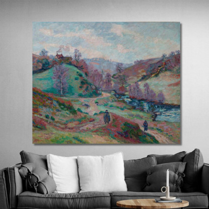 Il Ponte Charraud Creuse Armand Guillaumin agl34 quadro stampato su tela
