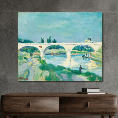 Il Ponte Di Charenton Île-De-France Armand Guillaumin agl35 quadro stampato su tela